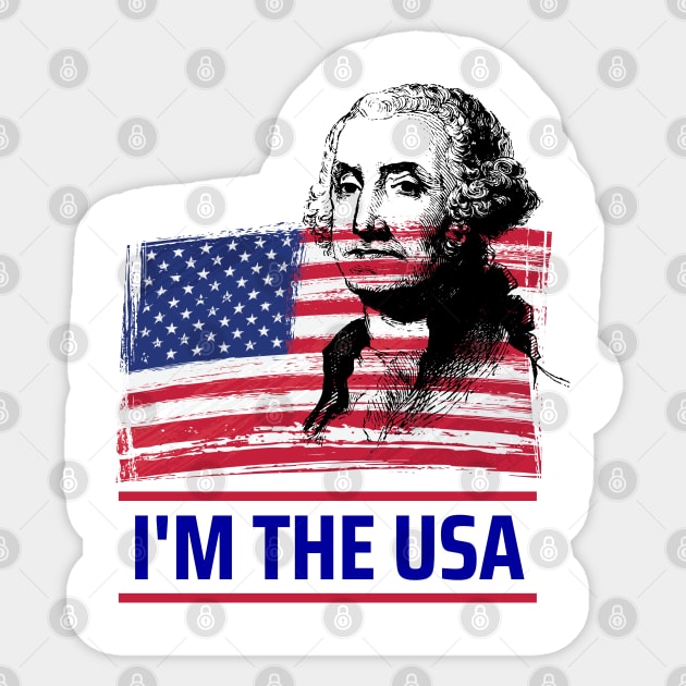 I'm The USA Sticker by Thangprinting